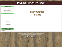 Tablet Screenshot of pausecampagne.sitego.fr