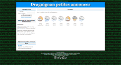 Desktop Screenshot of draguiannonces.sitego.fr