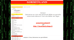 Desktop Screenshot of gormitiland.sitego.fr