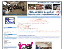 Tablet Screenshot of collegecolomban.sitego.fr