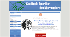 Desktop Screenshot of comite-marronniers.sitego.fr