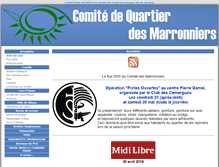 Tablet Screenshot of comite-marronniers.sitego.fr